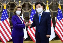 Speaker Nancy Pelosi meets with South Korea's National Assembly Speaker Kim Jin-pyo in Seoul