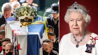 Queen Elizabeth II Corpse arrives