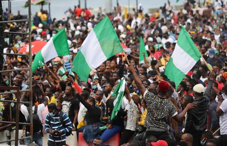 Nigerian protesters