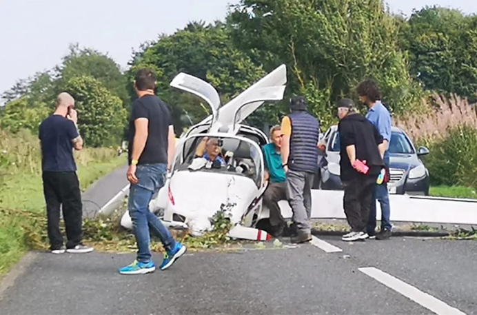 Pilot and passenger survives plane crash in England