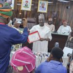 INEC presents certificate of return to Edo governor-elect, Monday Okphebolo