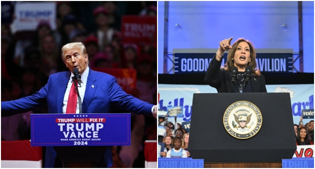 Harris, Trump Go Toe To Toe In Frenzied Final Campaign Weekend