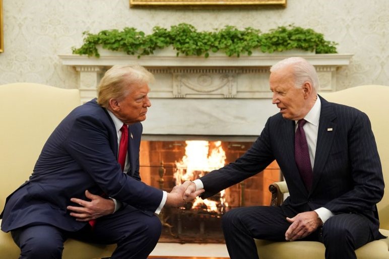 'Welcome back', Biden congratulates Trump