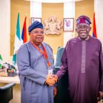 President Tinubu Receives NCSP Director-General, Joseph Tegbe