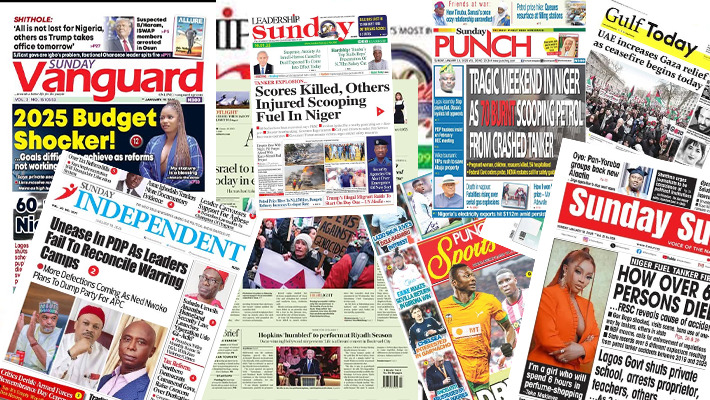 Nigerian Newspaper Headlines, Naija News for Wednesday 21st January 2026